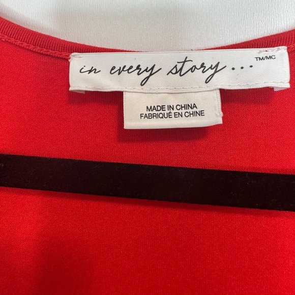 In Every Story Polka Dot Shirt Dress Red - Picture 7 of 10